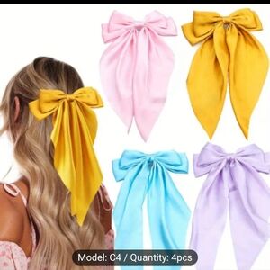 Hair bow barretes